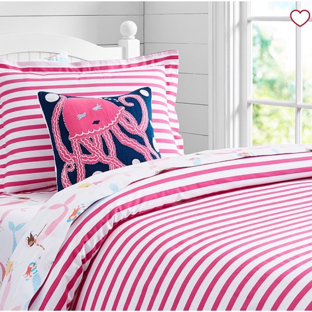 Pottery Barn Kids Breton Stripe Duvet Cover Twin
